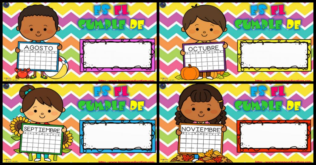 Carteles cumpleaños rincón del cumpleaños FONDOS VARIADOS