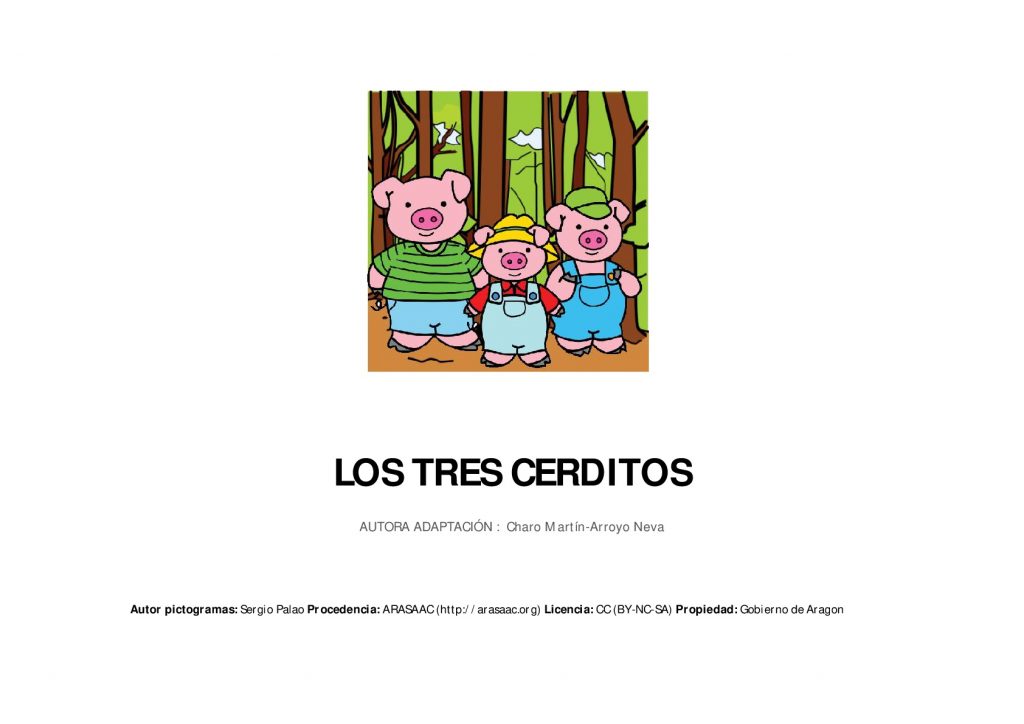 Cuentos con pictogramas los tres cerditos #TEA