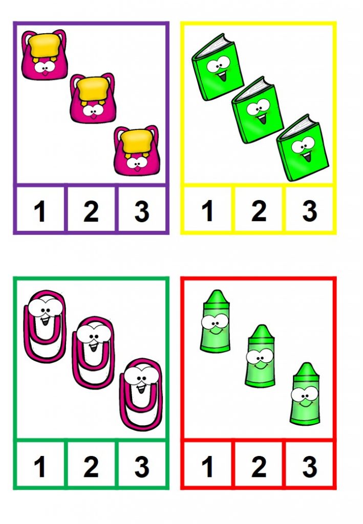Materiales manipulativos para trabajar el conteo y los números 1-2-3 ...