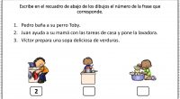 Nueva actividad para trabajar la comprensión lectora en la que nuestros alumnos deben identificar que frase corresponde con cada dibujo. De esta forma nuestros alumnos trabajan la percepción visual y […]