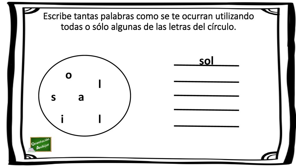 En el siguiente ejercicio para trabajar el pensamiento y la escritura creativa, los alumnos deben escribir tantas palabras como puedan con el conjunto de letras que se proponen, pueden utilizar […]