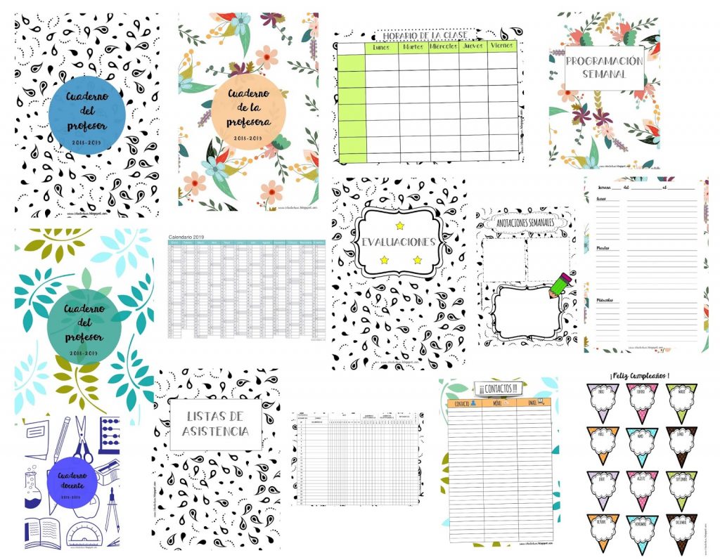 SUPER  CUADERNO-AGENDA DEL MAESTRO/A PROFESOR/A 2018-2019 IDEALEDUCA Como todos los años nuestra amiga Lorena Garcia Chavarri creadora del blog idealeduca nos trae su fantástico cuaderno para el profesor/ra o maestro/as. Con un montón de apartados y de ideas.