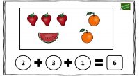 En la siguiente actividad matemática se representa a través de dibujos una suma con sus sumandos y el resultado; los alumnos deben rellenar los círculos con el número correcto que […]