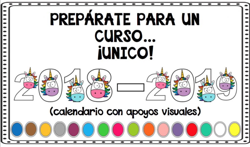 Calendarios escolares geniales con apoyos visuales Os dejamos estos fantásticos calendarios que nos vendrán genial para organizarnos.