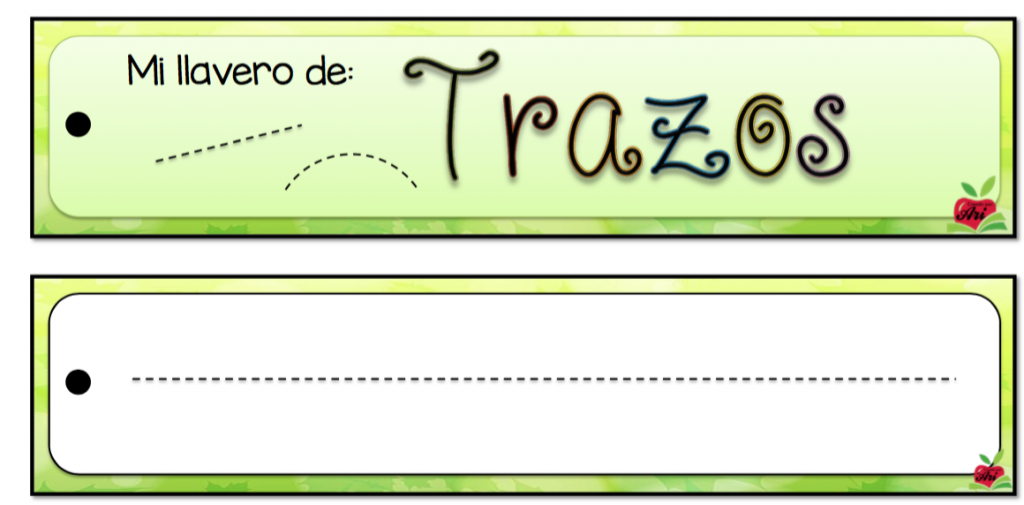  DESCARGA EL LLAVERO EN PDF llavero trazos AUTORA “Material creado por Ari del grupo de face Apoyo educativo Ari  