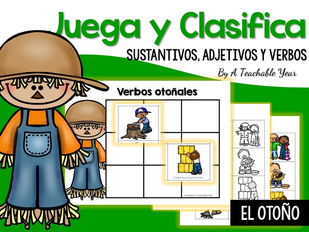 …y algo más! Una buena manera de repasar y consolidar el trabajo con sustantivos, adjetivos y verbos es usando hojas para clasificarlos.  En esta serie hay packs para cada estación […]