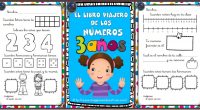 Libro viajero de los números para 3 años