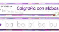   ?Llavero didáctico: Caligrafía de sílabas? os dejamos este estupendo material manipulativo para trabajar con los más peques.