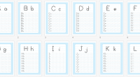 Os dejamos este completo abecedario para practicar la grafomotricidad de todas las letras.