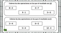 ¿ Suma o resta? , tienes que encontrar las operaciones que dan el resultado que se indica en las instrucciones.