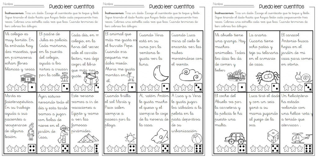 Os hemos preparado 24 sencillos cuentecitos para que con la ayuda de un dados nuestros más pequeños hagan sus primeras lecturas, lo hemos planteado como un juego tirando dados y […]