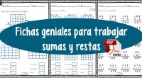 Fichas geniales para trabajar sumas y restas