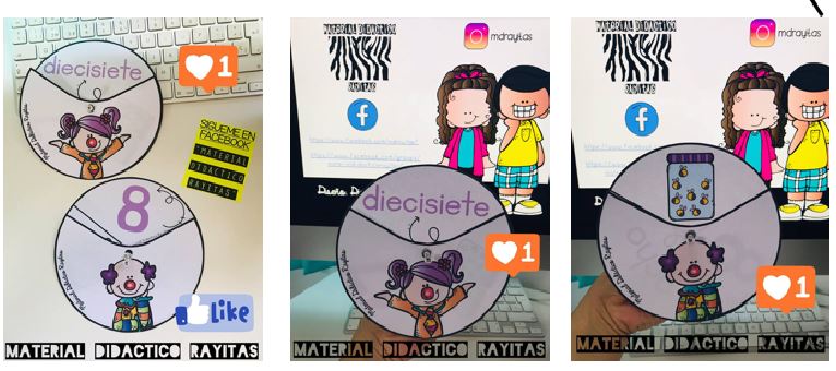 Con estas divertidas ruletas podrás trabajar con los pequeños el conteo del 1 al 20 de una manera muy divertida.