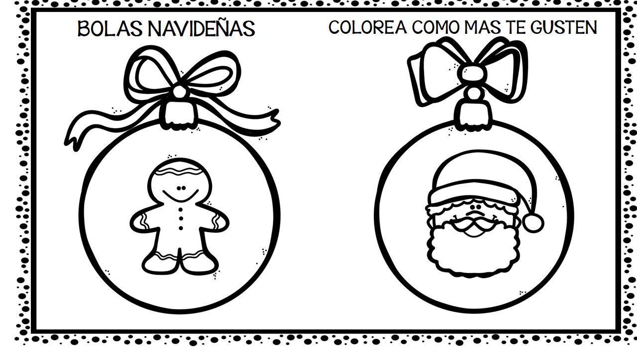 30 bolas de navidad para colorear y decorar (9) - Orientación Andújar -  Recursos Educativos