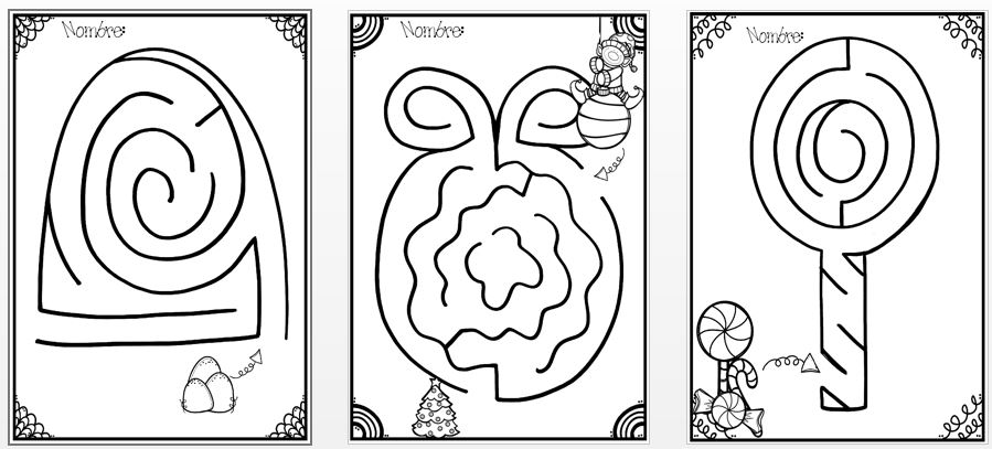 Hemos preparado estos sencillos laberintos navideños para hacer en casa con los peques y divertirnos un rato. DESCARGA LOS LABERINTOS EN PDF Laberintos de navidad imprimibles