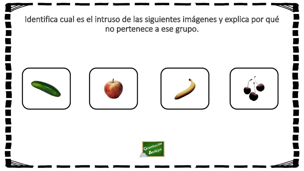La siguiente actividad de atención está especialmente pensada para trabajar con personas adultas que puedan presentar dificultades cognitivas; utilizando fotografías reales hay que localizar la imagen intrusa en una serie  […]