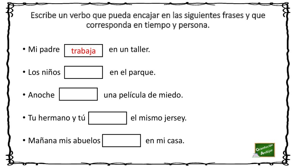 A la hora de conjugar los verbos nuestros alumnos pueden encontrar dificultades provocadas por la confusión con el tiempo, persona y número, por ello actividades como ésta pueden ayudar al […]