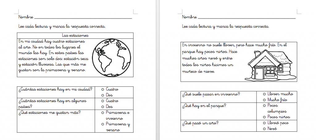 Hoy hemos pasado un divertido día en el huerto y hemos preparado 5 pequeaventuras en formato texto con las que vamos a trabajar la compresión lectora, son ideales para infantil […]