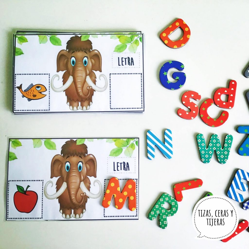 Hoy os quiero compartir el material sobre los mamuts creado por @tizascerasytijeras. Es muy fácil jugar. El mamut pregunta cuál es la primera letra del objeto que muestra la ficha […]