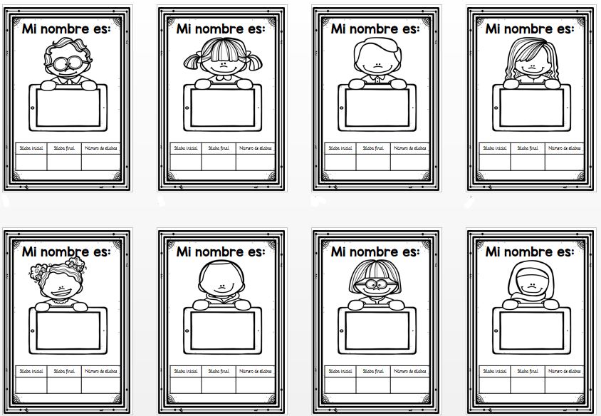 ESCRIBO MI NOMBRE Y CUENTO LAS SÍLABAS ESCRIBO MI NOMBRE Y CUENTO LAS SÍLABAS