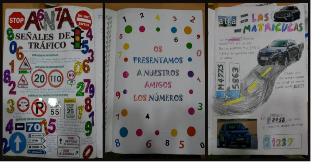 Libro viajero de los números para 4 años