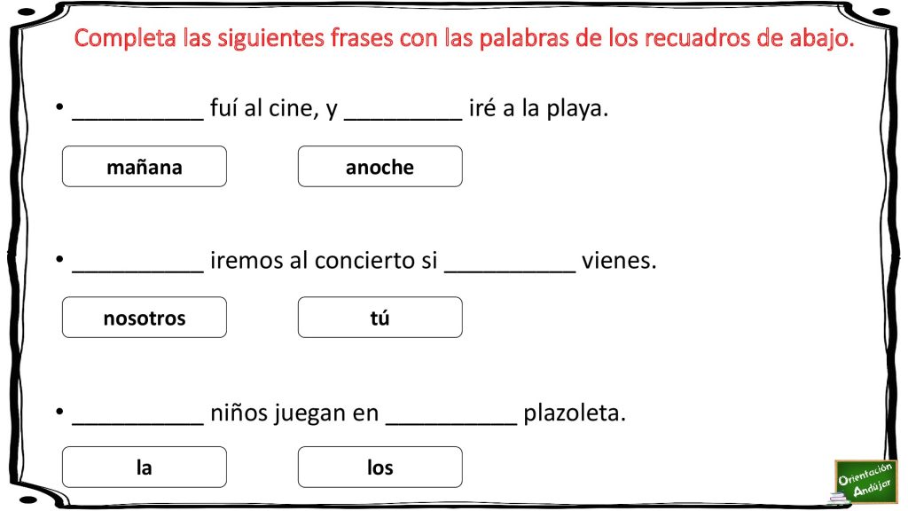 A continuación os traemos un ejercicio de competencia lengüistica, en el que además de la comprensión lectora se trabaja la conciencia sintáctica a través de la lectoescritura. En esta actividad […]