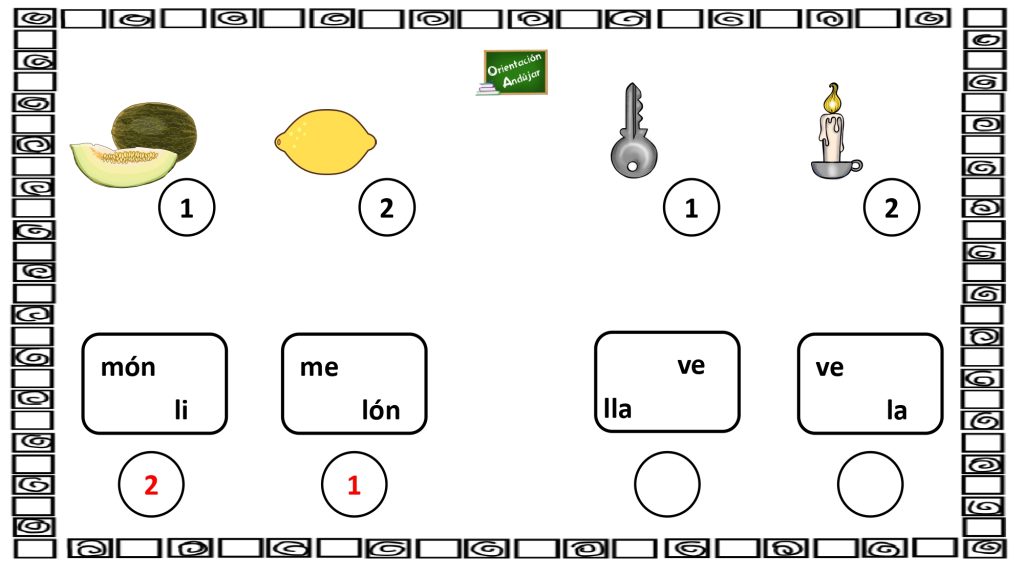Actividades como ésta favorecen el desarrollo de la conciencia fonológica a través de la asociación de sonidos con dibujos. Hay que marcar el número que corresponda entre el dibujo y […]
