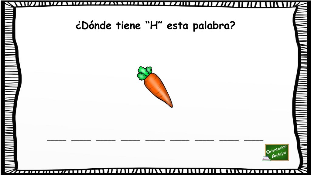 Indica qué posición ocupa en la palabra la letra por la que se pregunta. Este ejercicio está pensado para trabajar la conciencia fonológica, es decir, es la habilidad para identificar y […]