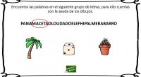 ¿Eres capaz de encontrar las palabras que se ocultan entre todo ese lío de letras? Te dejamos unos dibujos que te ayudarán.