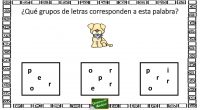 La siguiente actividad está preparada para trabajar la conciencia fonológica con nuestros peques; es muy sencillo, sólo hay que identificar el grupo de letras que forman la palabra del dibujo.