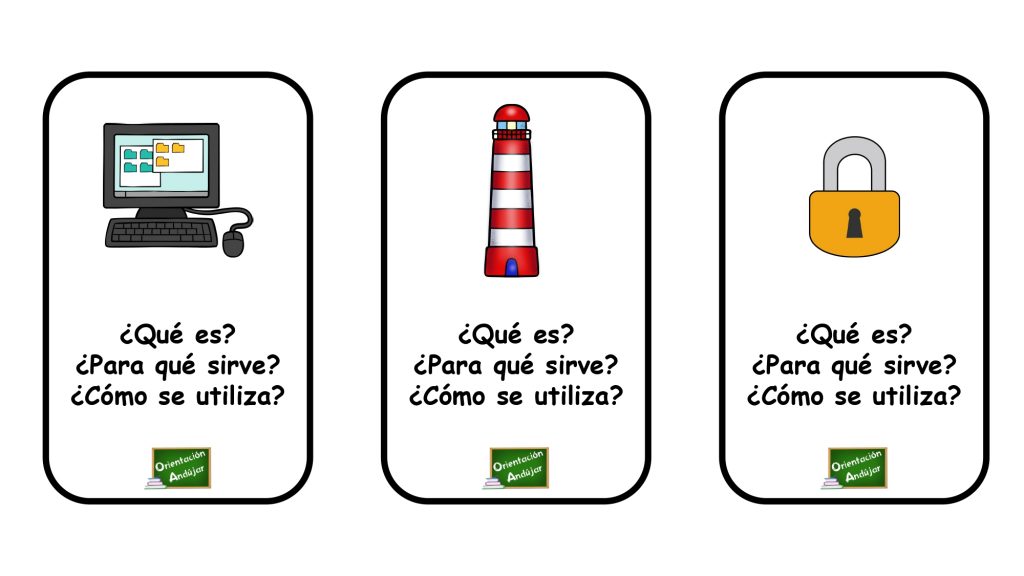 24 tarjetas categorización: ¿Qué es?, ¿Para qué sirve?, ¿Cómo se utiliza?. Os hemos preparado estas sencillas actividades en las que nuestros alumnos deben de categorizar diferentes imágenes de un objeto indicando ¿Qué es?, ¿Para qué sirve? y ¿Cómo se utiliza?.