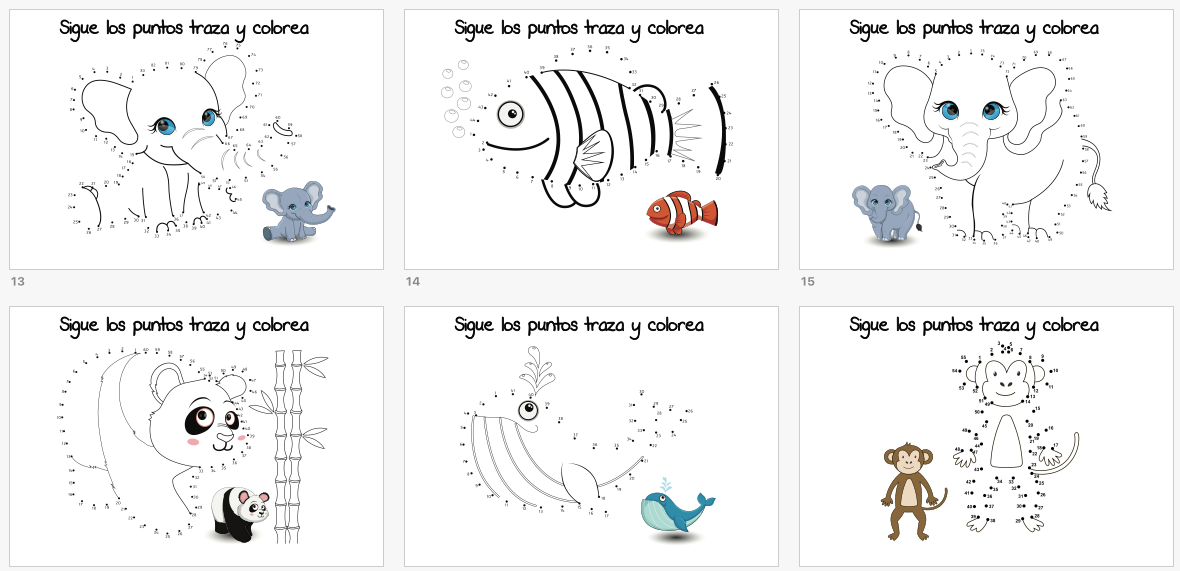 30 animales rellenamos por puntos y coloreamos -Orientacion Andujar 30 animales rellenamos por puntos y coloreamos -Orientacion Andujar