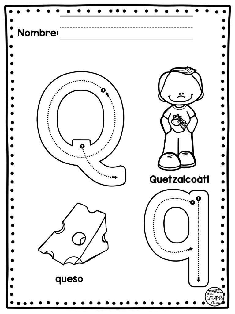 Preciosas Fichas de Abecedario para Colorear -Orientacion Andujar
