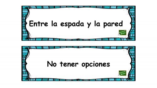 Empareja cada frase hecha con su significado y haz una frase con ella ...