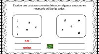 ¿Eres capaz de formar diferentes palabras utilizando las mismas letras? En eso consiste el siguiente ejercicio que os traemos desde Orientación Andújar; una actividad para desarrollar la conciencia fonológica.