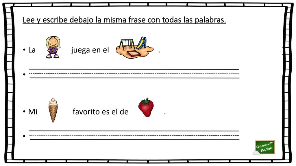 A continuación os traemos un ejercicio para trabajar la lectoescritura a partir de la lectura globalizada;  ésta hace referencia a una vía que facilita el proceso de aprendizaje de la […]