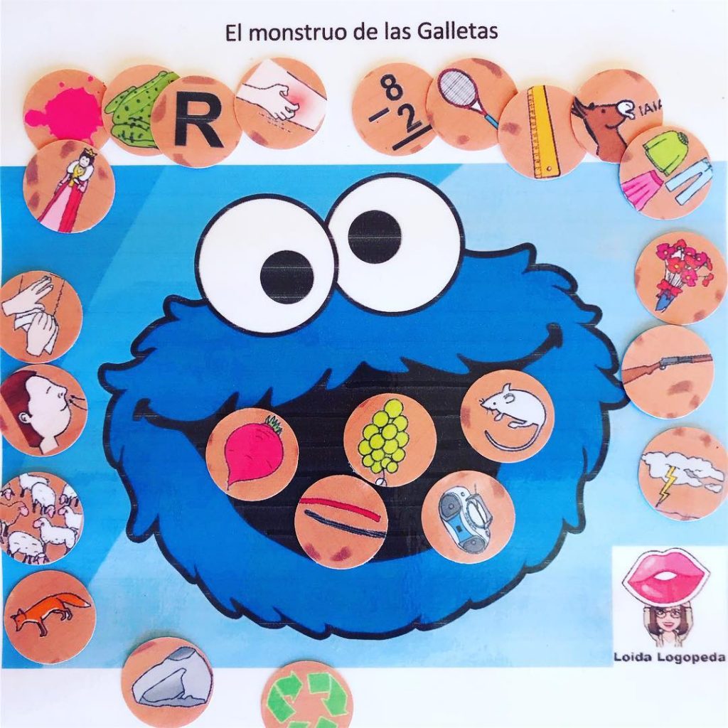 Este juego realizado por @loida_logopeda con la intención de trabajar la articulación del fonema /r/ fuerte. Para hacerlo más divertido, consiste en  jugar a darle galletas a nuestro monstruo pero […]