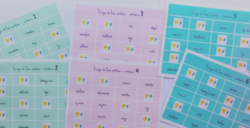 El material que os mostramos es un bingo para trabajar los verbos. Realizado por @abc_logopeda En los cartones figuran los verbos ya conjugados y el alumno debe buscarlos con sólo […]