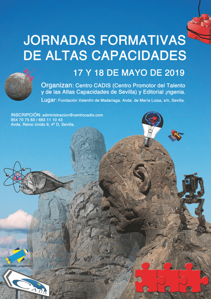 Os presentamos el programa de las Jornadas Formativas de Altas Capacidades que el centro CADIS de Sevilla ha organizado para los días 17 y 18 de mayo. Serán unas jornadas [&hellip;]