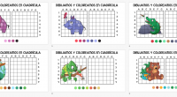 Os dejamos estas bonitas actividades  en las cuales nuestros alumnos van a aprender a dibujar y colorear divertidos animales en cuadrícula.