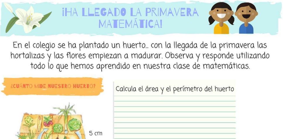 Nuevo ejercicio de matemáticas! ¿Temática? ?La primavera y el huerto de nuestro cole?, y Si, todo ello relacionado con las súper mates. Un ejercicio simple, llamativo y completo compuesto por: […]