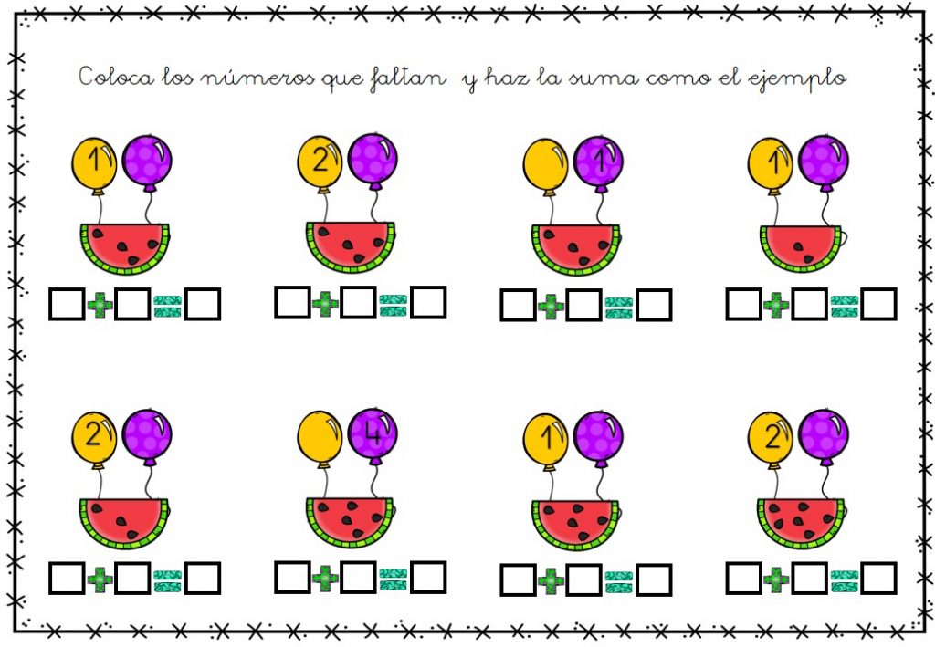 Material imprimible para trabajar el conteo con diferentes actividades divertidas. Ideal para alumnos de preescolar y primaria.