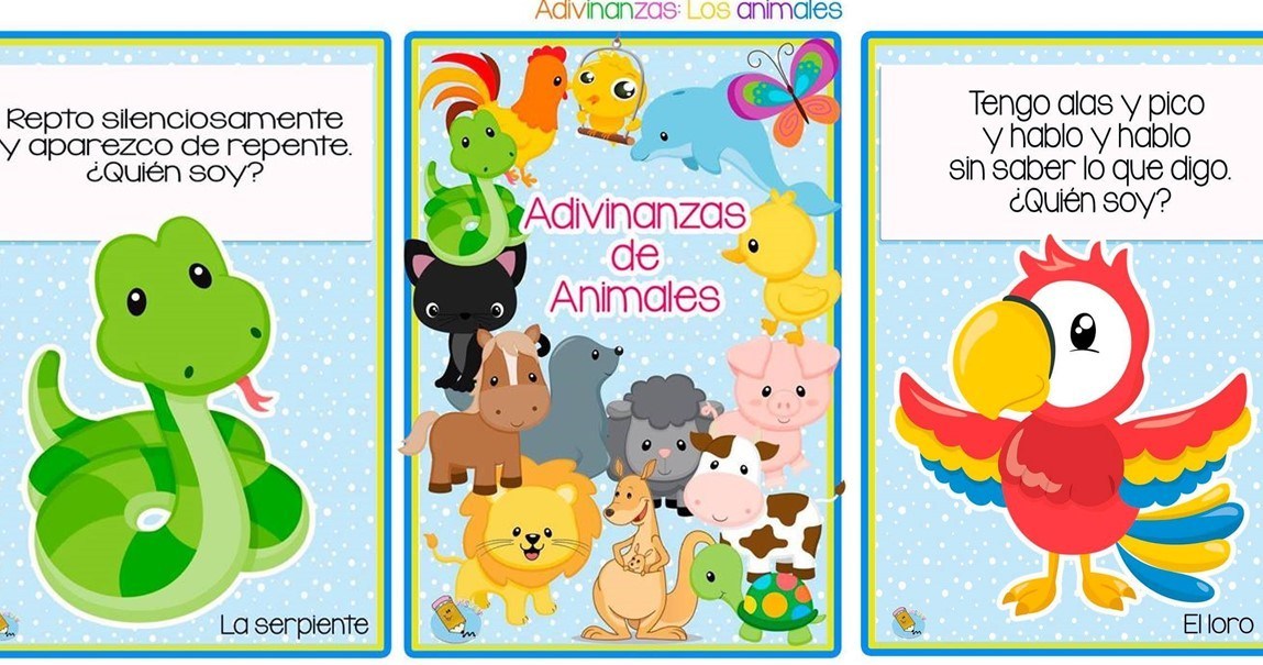 Colección de Adivinanzas de animales para niños -Orientacion Andujar