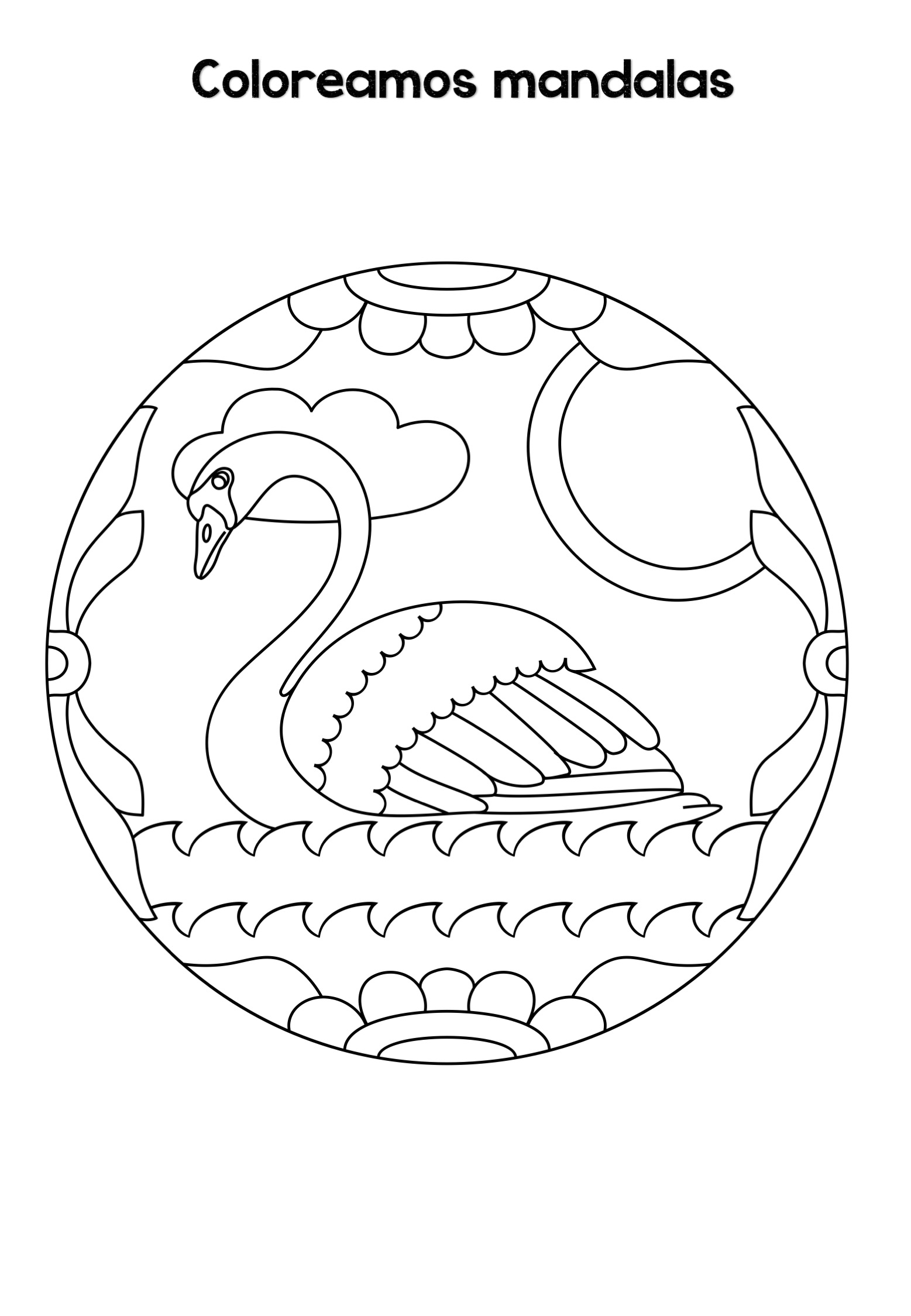 Fáciles Mandalas De Animales Para Colorear E Imprimir Para Niños