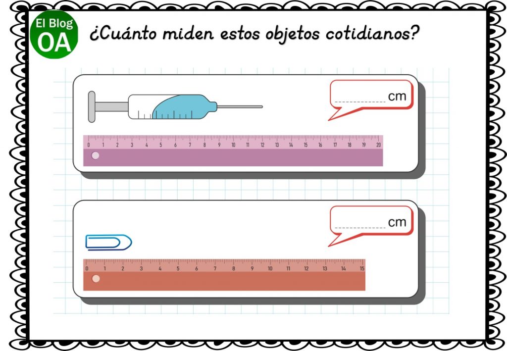 Longitud Vamos a jugar a medir objetos cotidianos - Orientacion Andujar