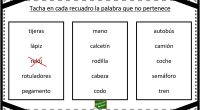 La siguiente actividad está destinada a trabajar la conciencia semántica, este ejercicio puede resultar útil tanto para trabajar en el aula como en con personas mayores que presenten dificultades cognitivas.