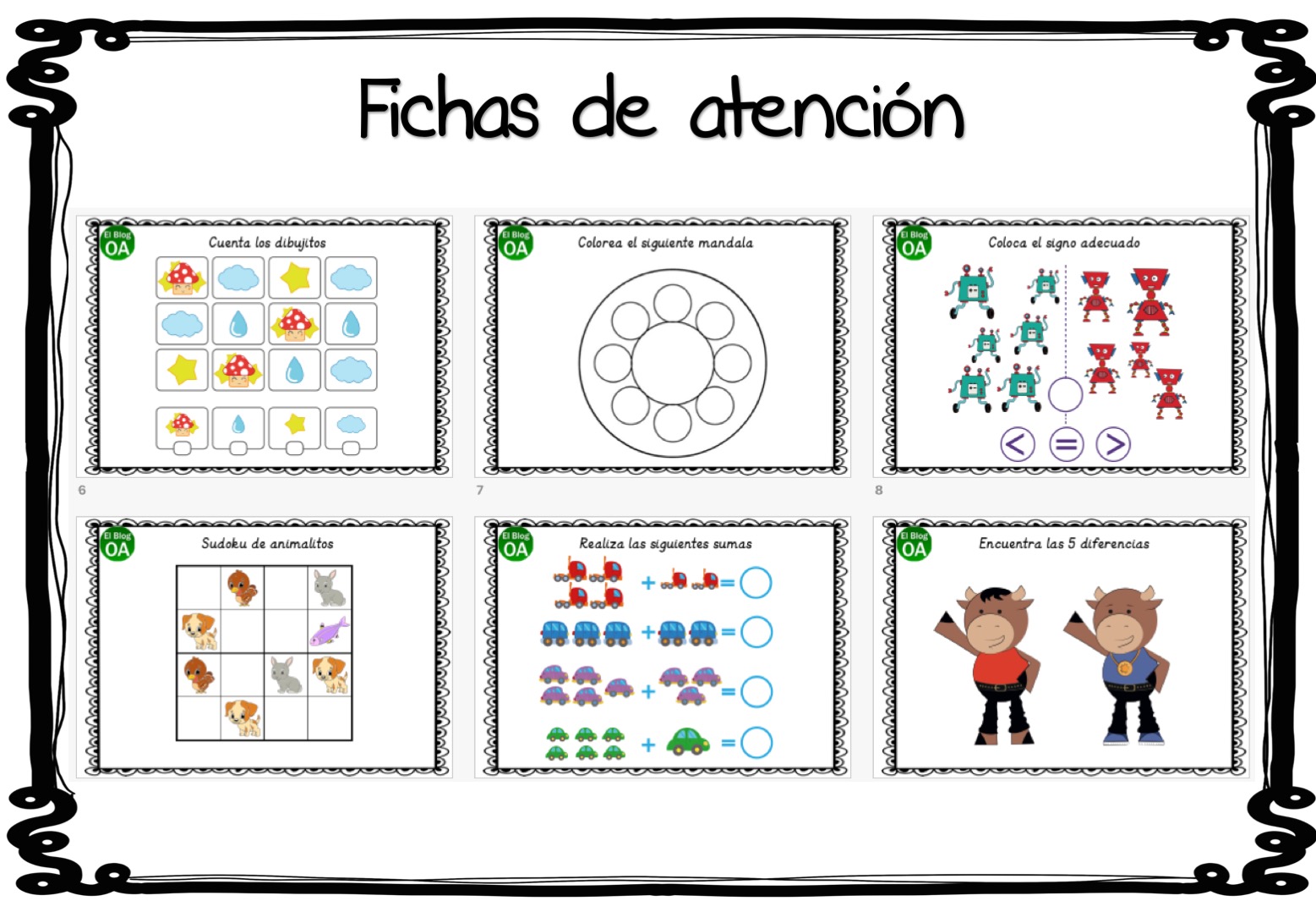 CUADERNO ATENCION 1 ACTIVIDADES VARIADAS Orientacion Andujar