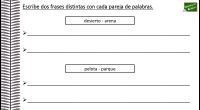 Actividades como ésta ayuda a desarrollar la escritura y la creatividad en nuestros niños y niñas,  a la vez que fomenta la habilidad lingüística. A partir de una pareja de […]