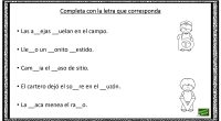 A continuación, os proponemos este ejercicio para trabajar en el aula la ortografía. En el hay que completar algunas palabras con la letra correctas entre las dos opciones posible, como […]