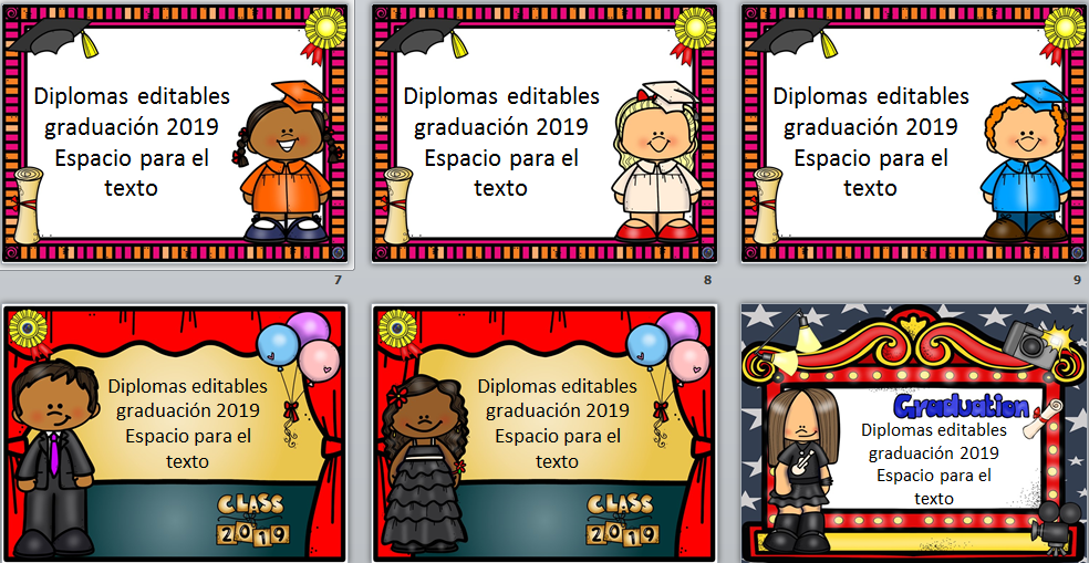 Colección  de diplomas EDITABLES  final de curso o graduación Diplomas de fin de curso primer nivel primaria, este materialeducativo o material didactico, tiene como finalidad enriquecer la educacion primaria, y las habilidades del menor con actividades sencillas y divertidas.